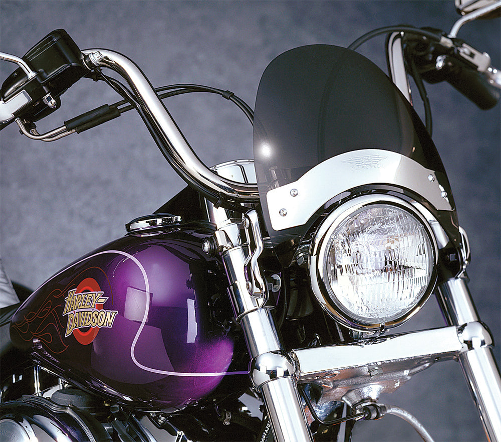 National Cycle Flyscreen Windscreen Dark Smoke Black Hardware - Grey - Harddrive Products