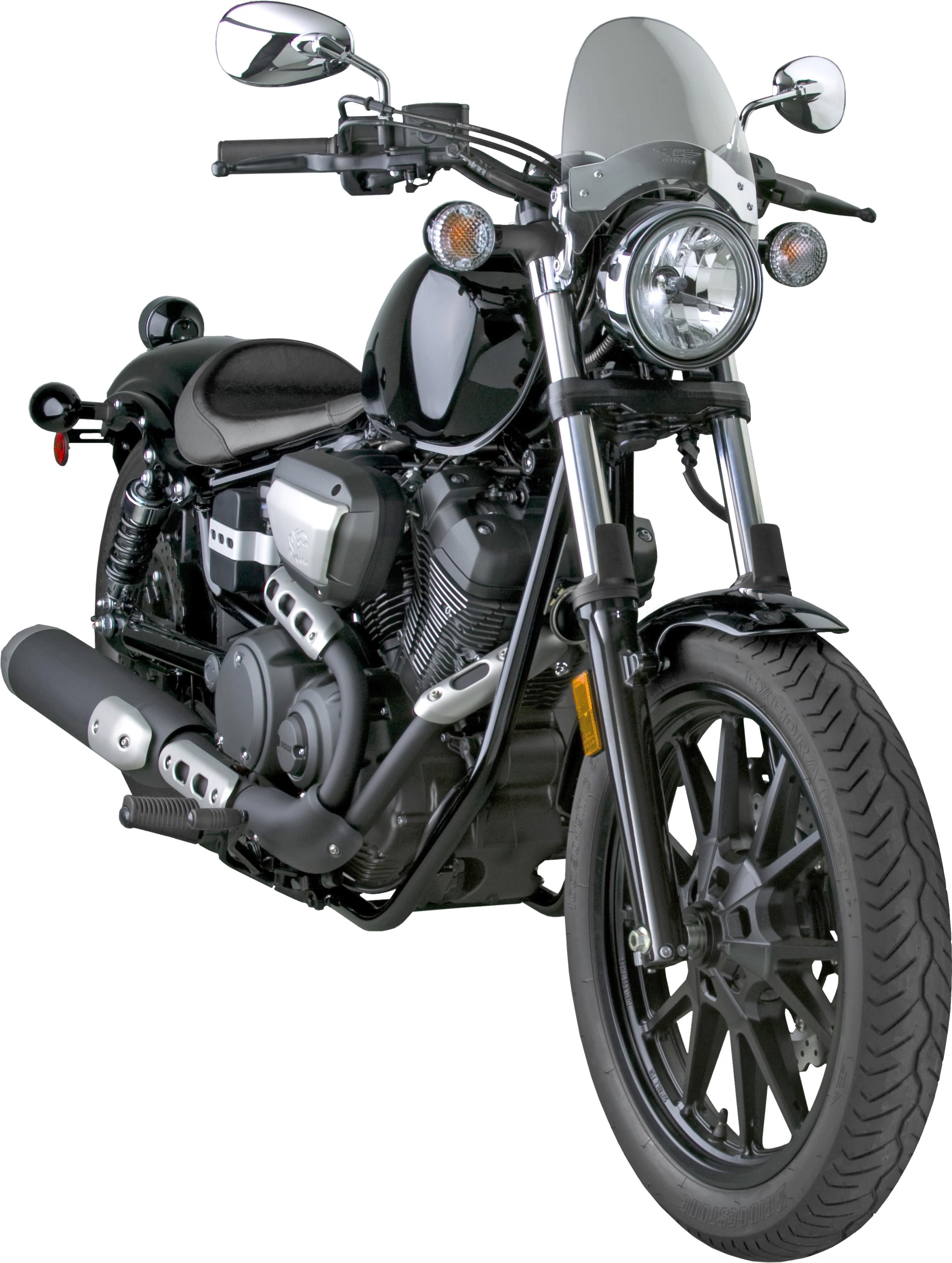 National Cycle Flyscreen Windscreen Dark Smoke Black Hardware - Light Grey - Harddrive Products