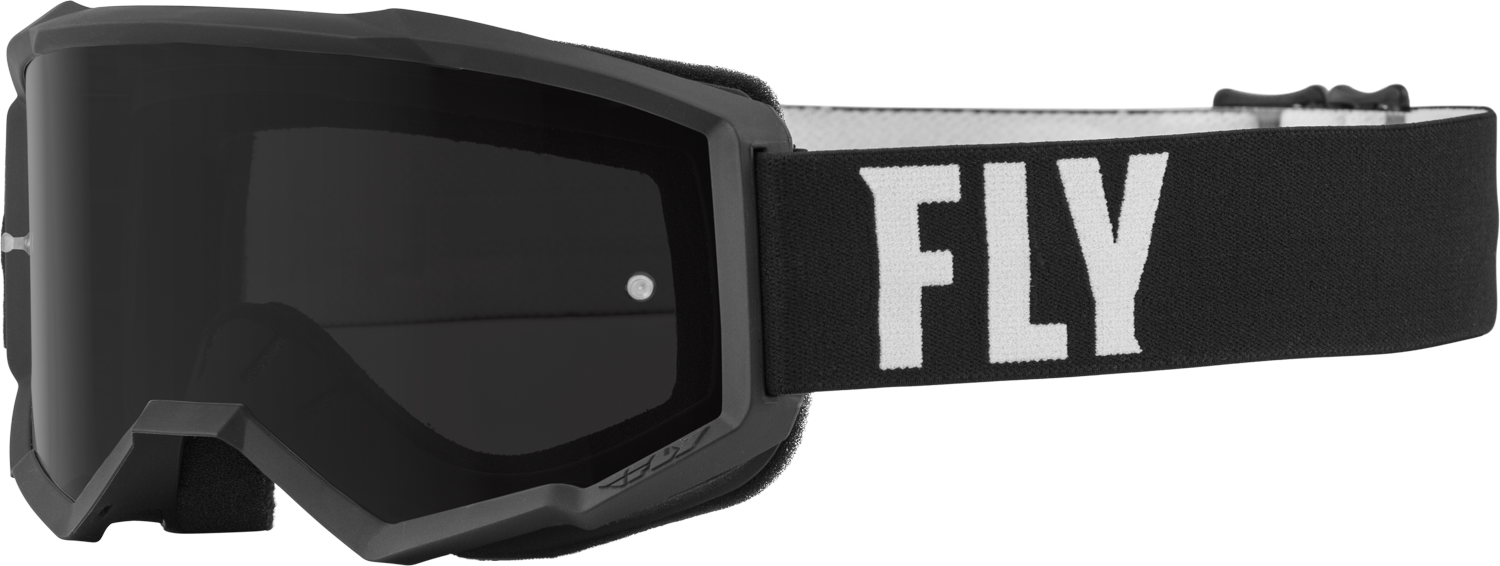 Fly Racing Focus Sand Goggle Khaki/brown W/ Dark Smoke Lens - Black/White - Gear