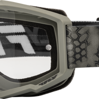 Fly Racing Focus Se Kryptek Goggle Moss Grey/black W/ Clear Lens - Black/Hi-Vis Yellow - Gear