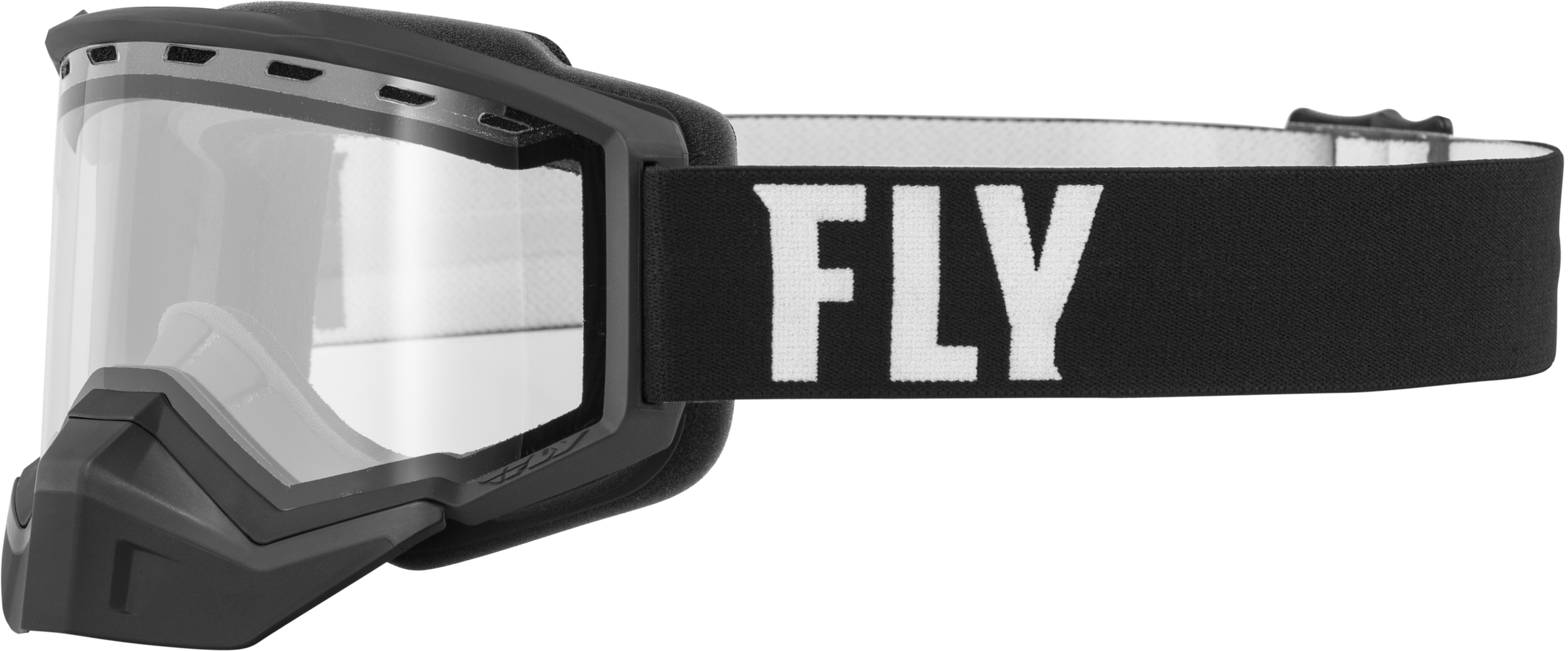 Fly Racing Focus Snow Goggle Black/pink W/ Pink Mirror/rose Lens - Black/White - Apparel Collection