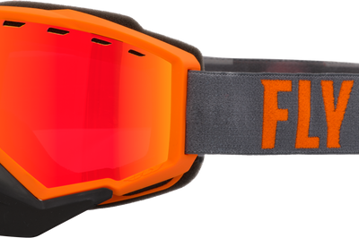 Fly Racing Focus Snow Goggle Black/pink W/ Pink Mirror/rose Lens - Grey/Orange - Apparel Collection