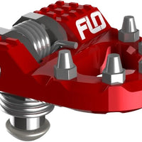 Flo Motorsports Folding Tip Only Red Standard - Silver - Offroad Collection