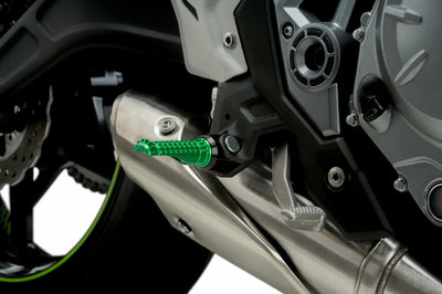 Puig Footpeg Adapter Passenger Black Yam - Green - Street Collection