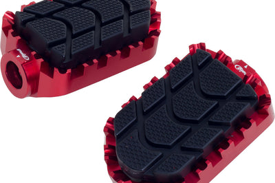PUIG Footpegs Enduro Red Foot Controls