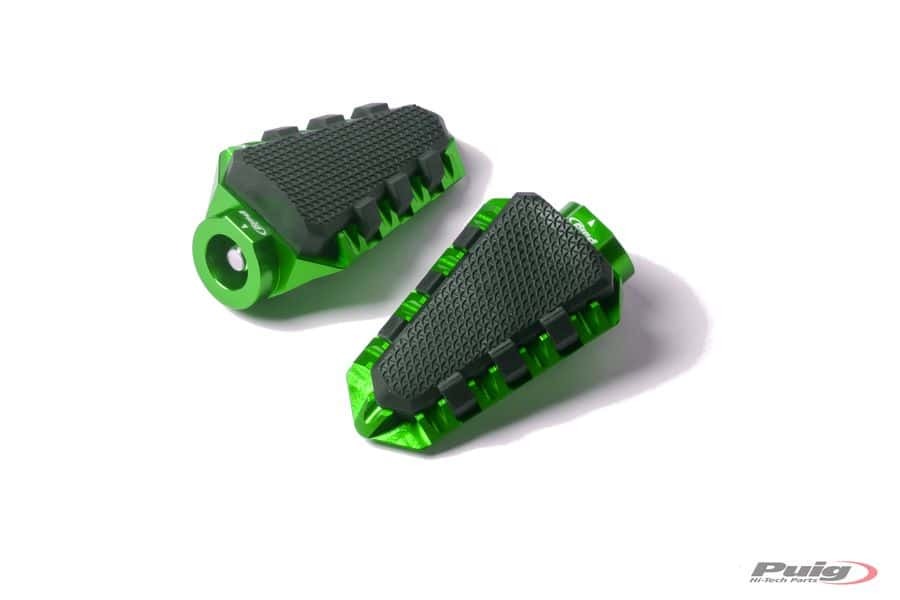 PUIG Footpegs Trail Green - Foot Controls