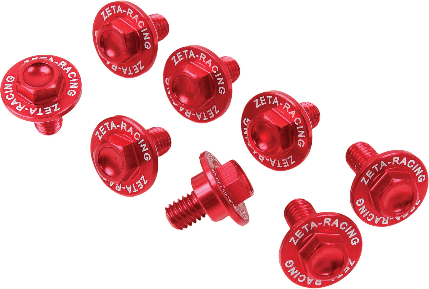 Zeta Fork Guard Bolt Hus H-blue - Red - Offroad Collection