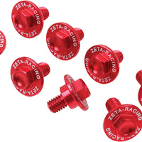 Zeta Fork Guard Bolt Hus H-blue - Red - Offroad Collection