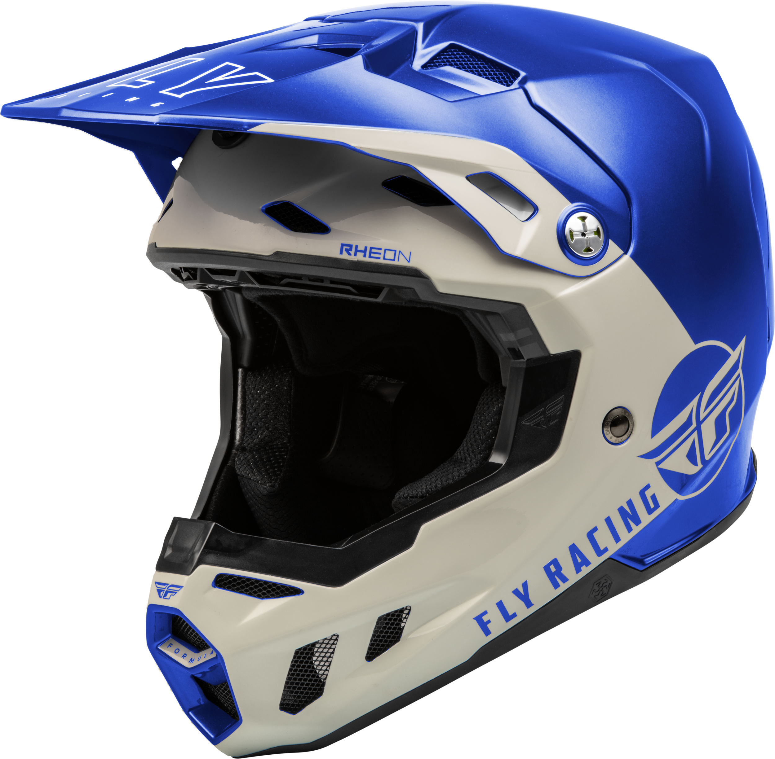 FLY RACING Formula Cc Centrum Helmet Metallic Blue/Light Grey Lg - Helmets