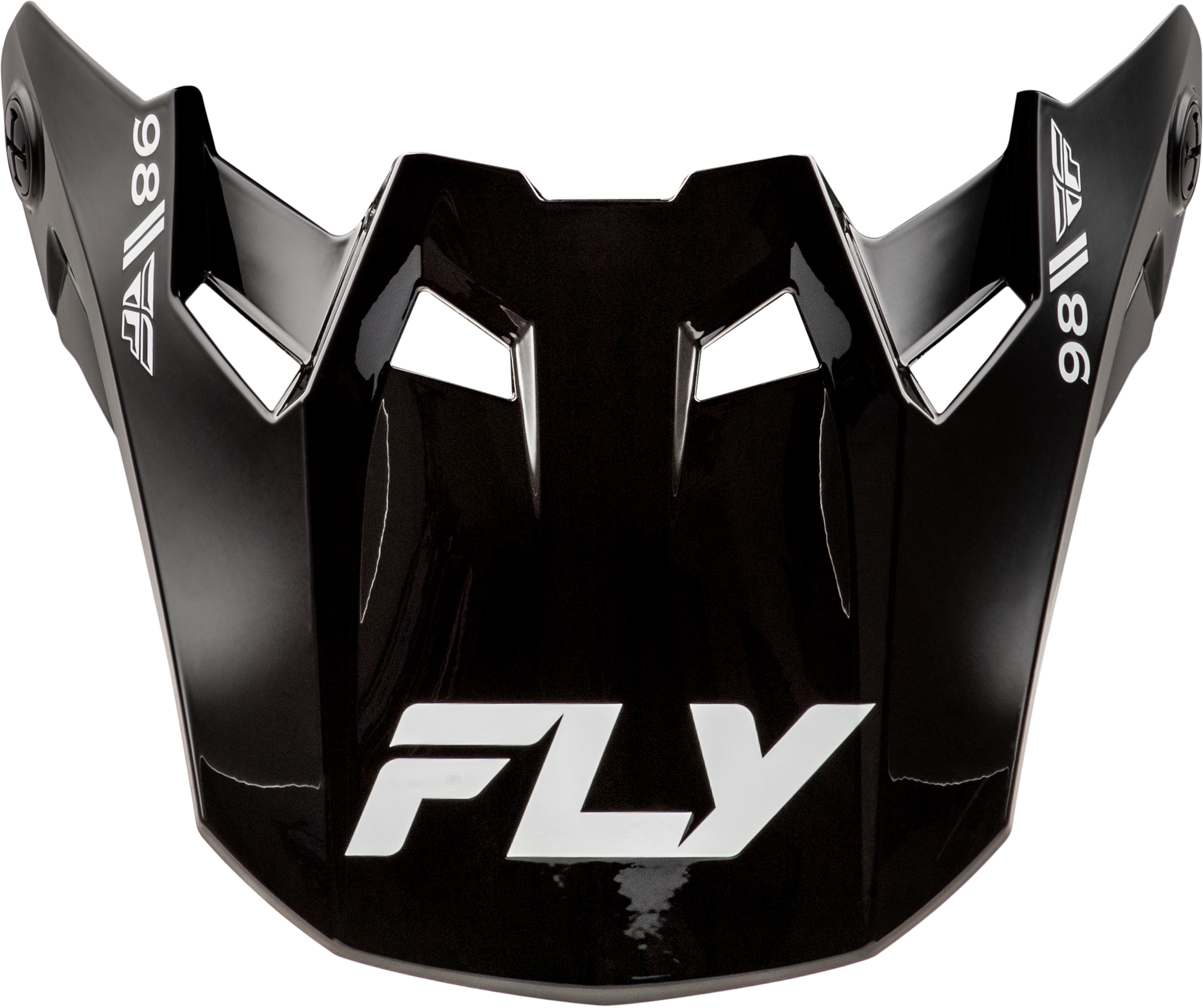FLY RACING Formula Cc Objective Visor Black/White Xl/2x