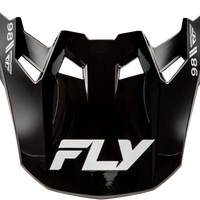 FLY RACING Formula Cc Objective Visor Black/White Xl/2x