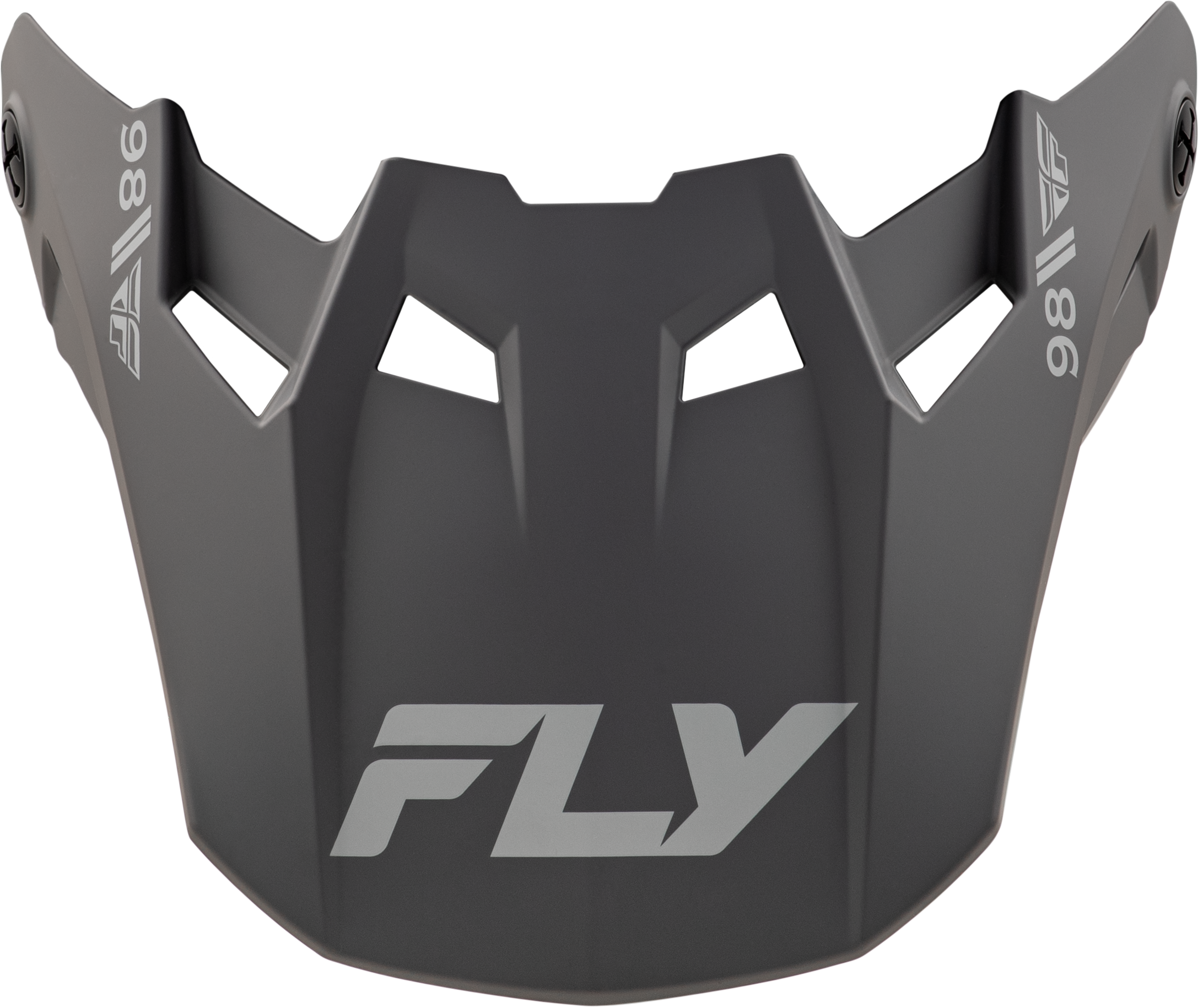 FLY RACING Formula Cc Objective Visor Matte Black/Grey Yl/Sm