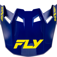 FLY RACING Formula Cc Objective Visor Navy/Yellow Md/Lg