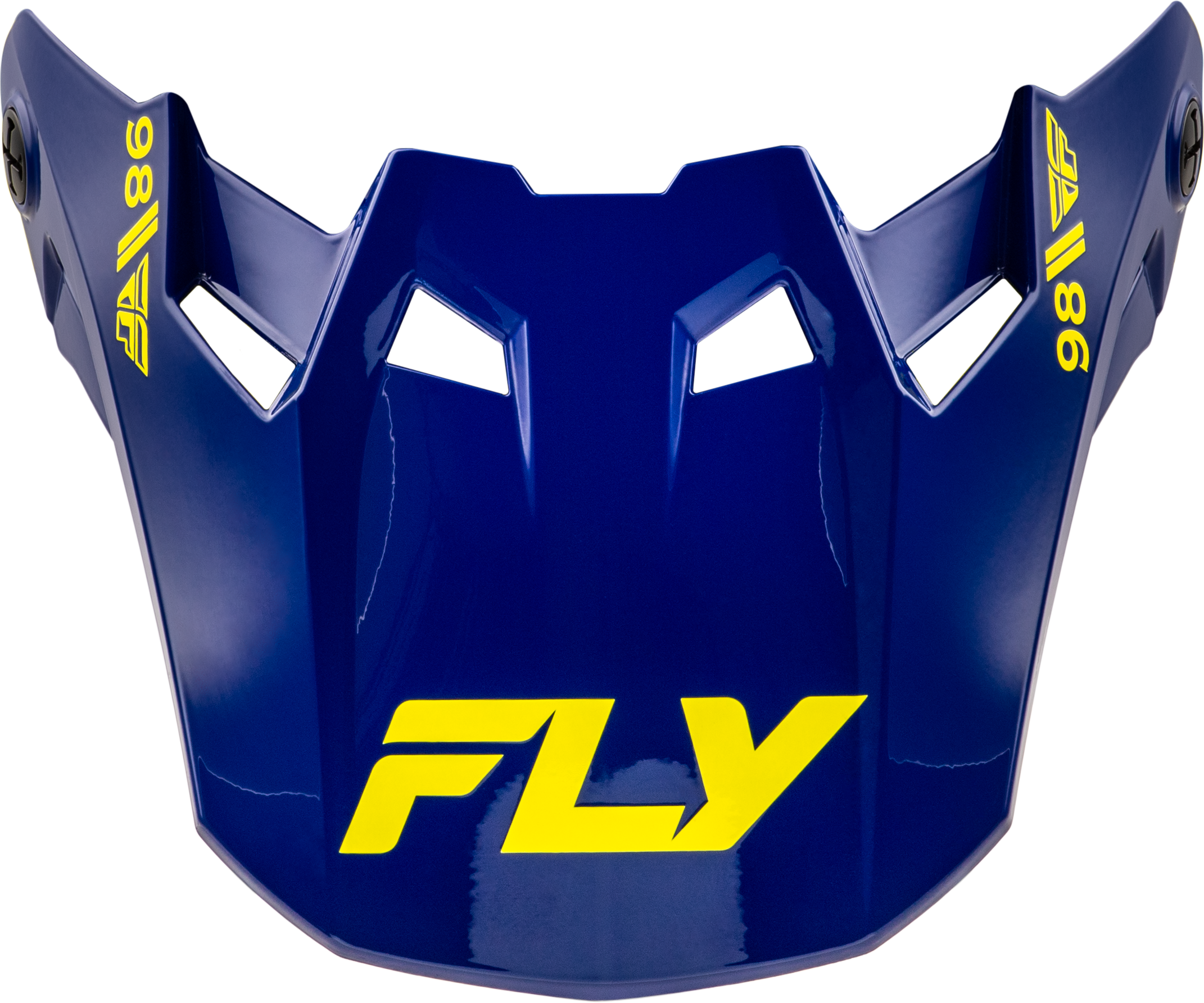 FLY RACING Formula Cc Objective Visor Navy/Yellow Xl/2x