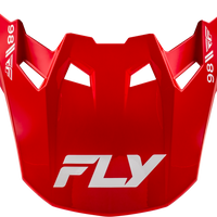 FLY RACING Formula Cc Objective Visor Red/White Md/Lg