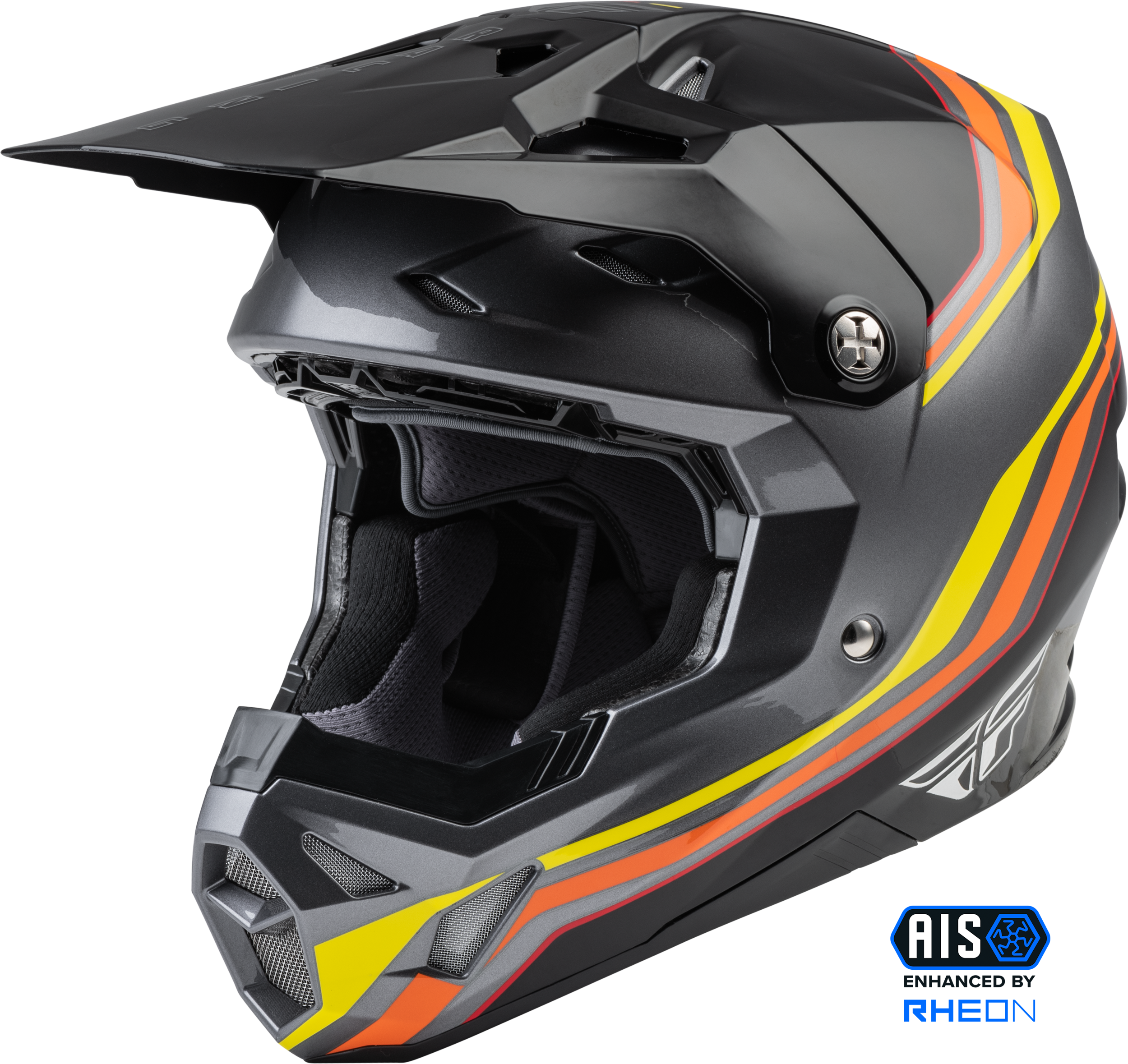 FLY RACING Formula Cp S.E. Speeder Helmet Black/Yellow/Red Md - Helmets
