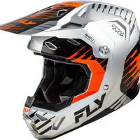 FLY RACING Formula Cp Slice Helmet Grey/Orange/Black Md