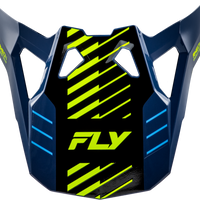 FLY RACING Formula Cp Slice Visor Navy/Hi Vis/White Yl S