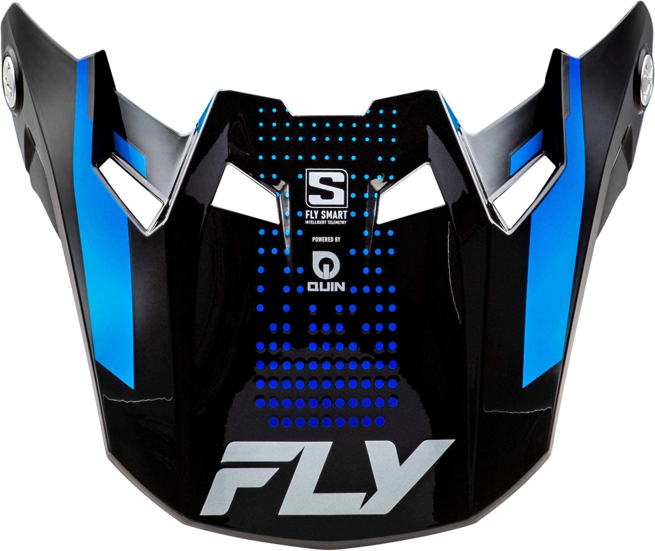 FLY RACING Formula S Carbn Protocol Visor Black Carbon/Blue Md/Lg