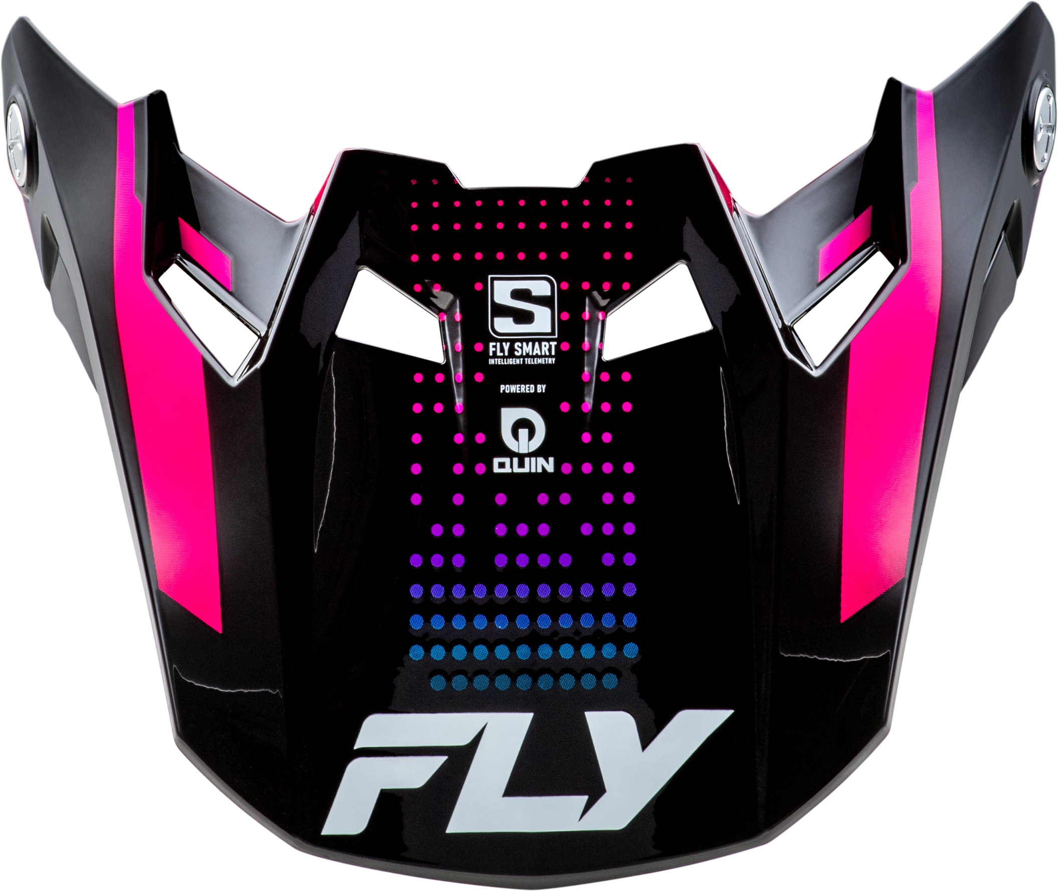 FLY RACING Formula S Carbn Protocol Visor Black Carbon/Blue/Pink Xl/2x