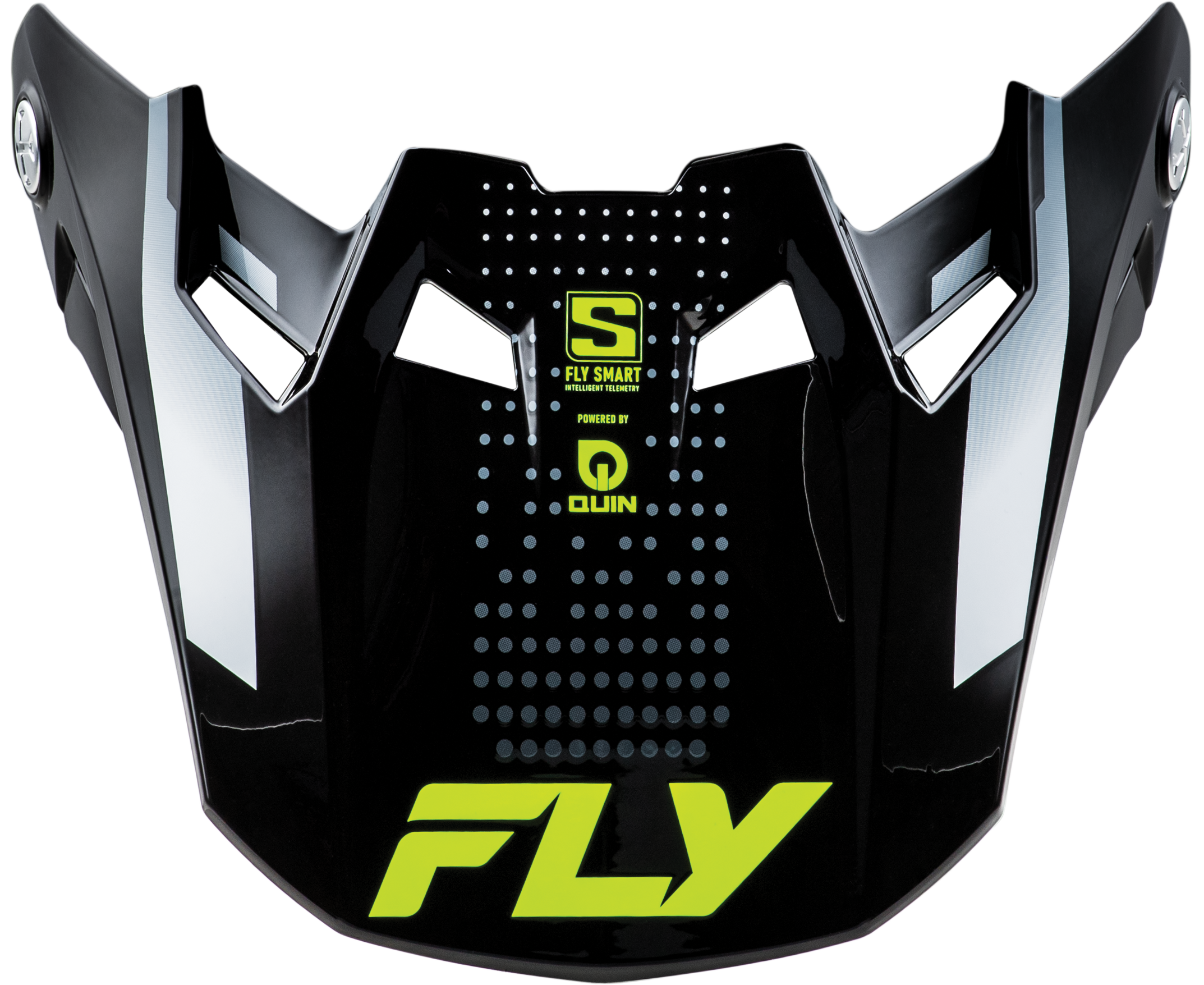 FLY RACING Formula S Carbn Protocol Visor Black Carbon/Grey/Hi Vis Xl/2x