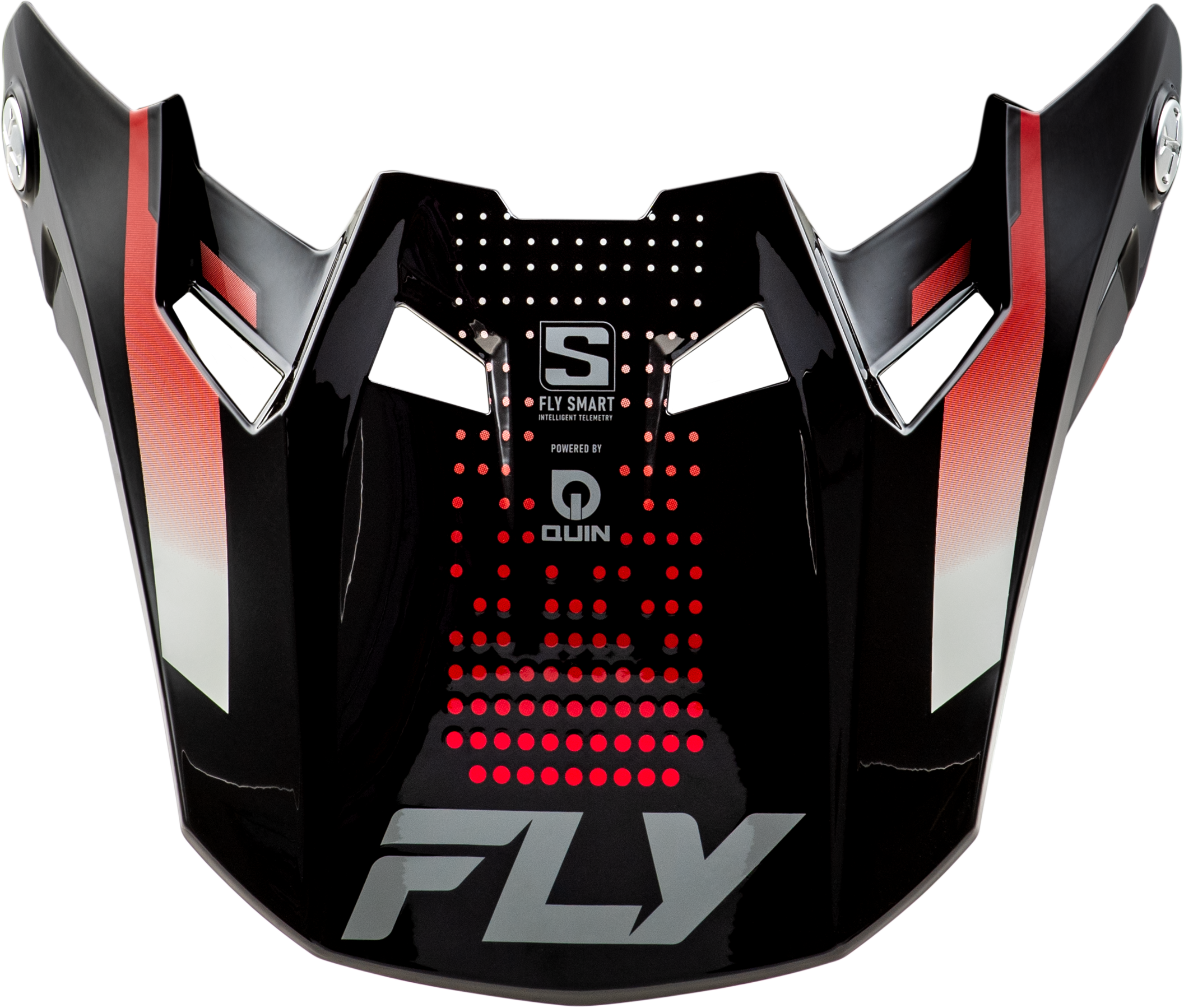 FLY RACING Formula S Carbn Protocol Visor Black Carbon/Red Md/Lg