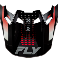 FLY RACING Formula S Carbn Protocol Visor Black Carbon/Red Xl/2x