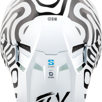 FLY RACING Formula S Carbon Abyss Helmet White/Black Lg