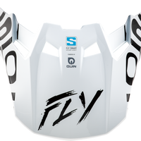 FLY RACING Formula S Carbon Abyss Visor White/Black Yl/Sm