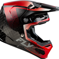 FLY RACING Formula S Carbon Protocol Helmet Black Carbon/Red Lg