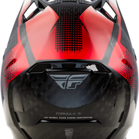 FLY RACING Formula S Carbon Protocol Helmet Black Carbon/Red Lg