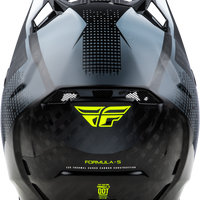 FLY RACING Formula S Carbon Protocol Hlmt Black Carbon/Grey/Hi Vis Sm