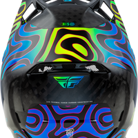 FLY RACING Formula S Carbon Zen Helmet Black Carbon/Blue/Yellow Xl