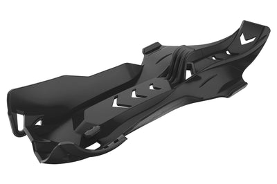 Polisport Fortress Skid Plate W/link Black Hon - Offroad Collection