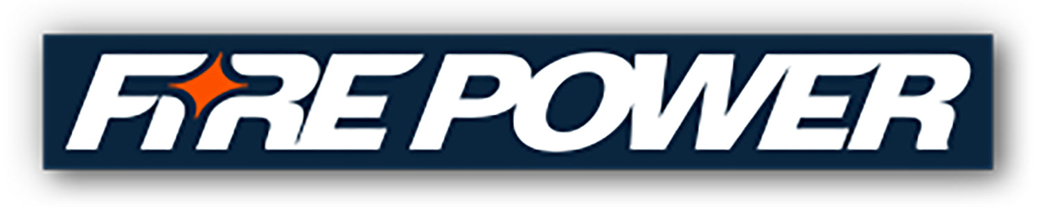 Fire Power Fp Logo Sticker Lg 100 Pks - Navy - Watercraft Collection