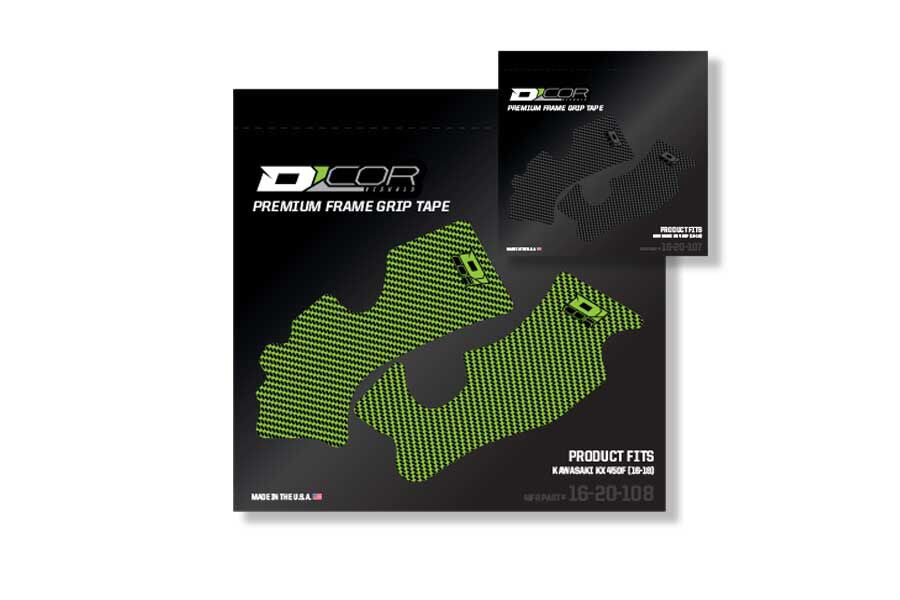 D-COR Frame Grip Guard Decal Green/Black - Graphics/Decals