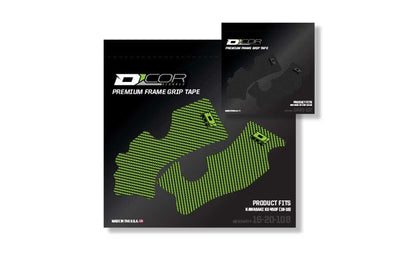 D-COR Frame Grip Guard Decal Green/Black - Graphics/Decals
