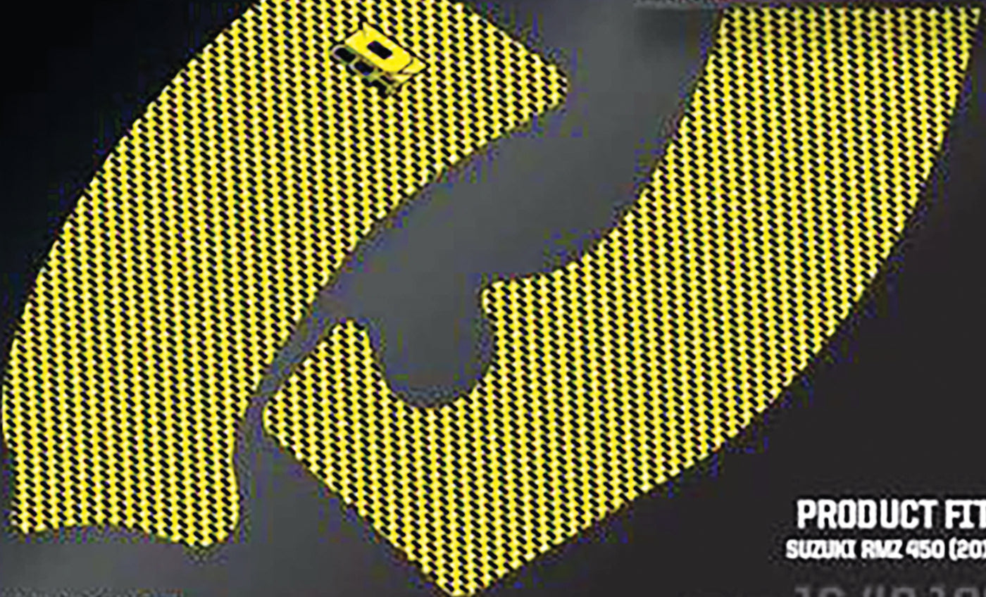 D-COR Frame Grip Guard Decal Yellow - Graphics/Decals