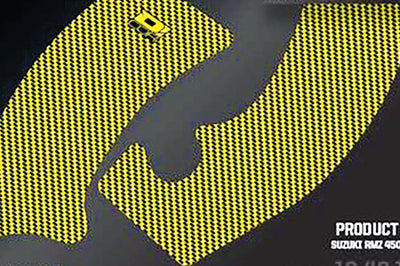 D-COR Frame Grip Guard Decal Yellow - Graphics/Decals