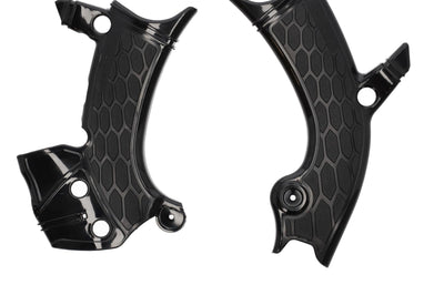 Acerbis Frame Guards- X-grip White/black - Black/Black - Offroad Collection