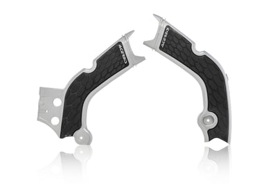 Acerbis Frame Guards- X-grip White/black - Offroad Collection