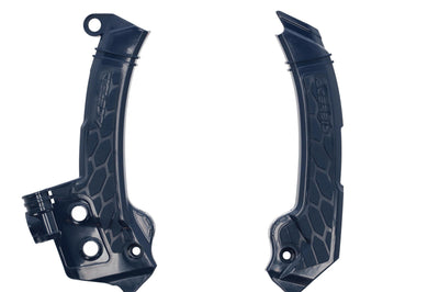 Acerbis Frame Guards- X-grip White/black - Offroad Collection