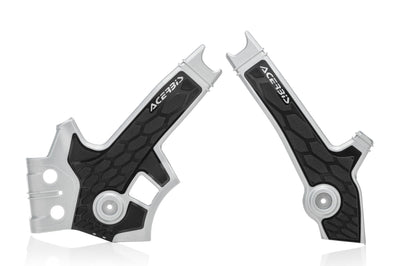 Acerbis Frame Guards- X-grip White/black - Offroad Collection