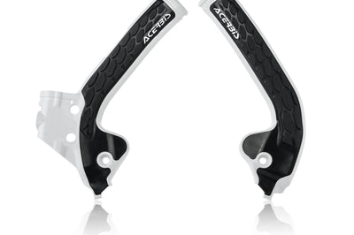 Acerbis Frame Guards- X-grip White/black - Offroad Collection