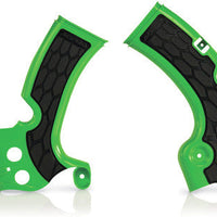 Acerbis Frame Guards- X-grip White/black - Black/Black - Offroad Collection