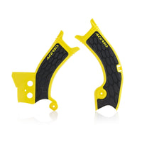 Acerbis Frame Guards- X-grip White/black - Black/Black - Offroad Collection