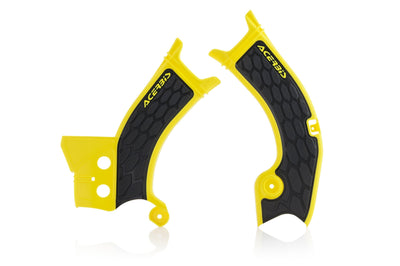 Acerbis Frame Guards- X-grip White/black - Offroad Collection