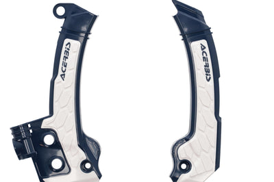 Acerbis Frame Guards- X-grip White/black - Offroad Collection