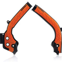 Acerbis Frame Guards- X-grip White/black - Black/Black - Offroad Collection