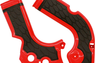 Acerbis Frame Guards- X-grip White/black - Red/Black - Offroad Collection